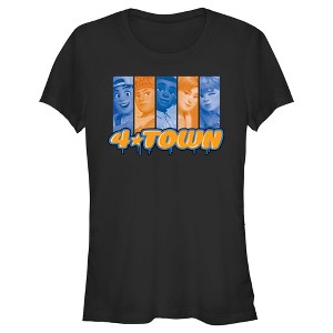 Juniors Womens Turning Red 4*Town '99 Australian Tour Badge T-Shirt - 1 of 4