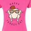 Women's - Friends - Happy Turkey Day Fitted Graphic T-Shirt - 2 of 4
