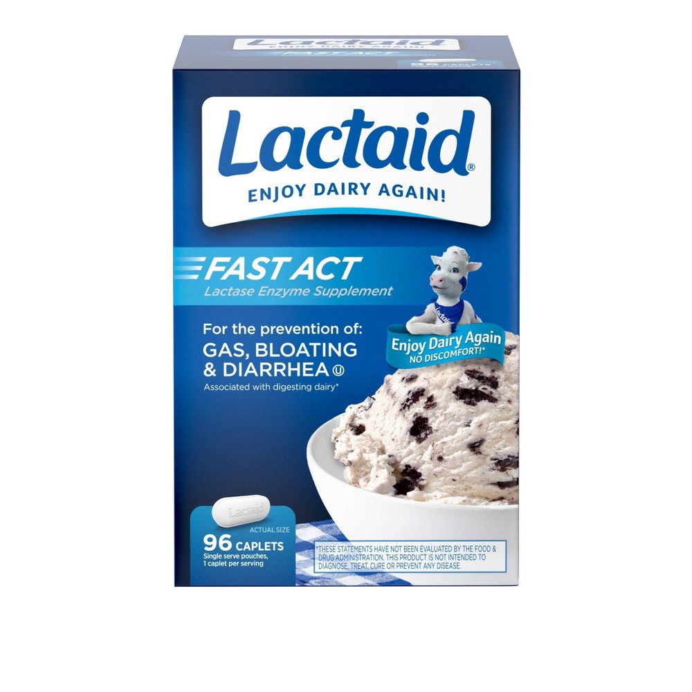 Photos - Vitamins & Minerals Lactaid Fast Act Caplet - 96ct