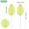Unique Bargains Artificial Silk Wire Single Flower Leaves for DIY - 3 of 4