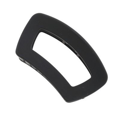 Unique Bargains Frosted Fan Hair Clips Black 1 Pc