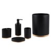 Allure Home Creations Amal Bathroom Tumbler Gold/Black: Resin Material, Hand Wash, 12.17oz Capacity - image 4 of 4