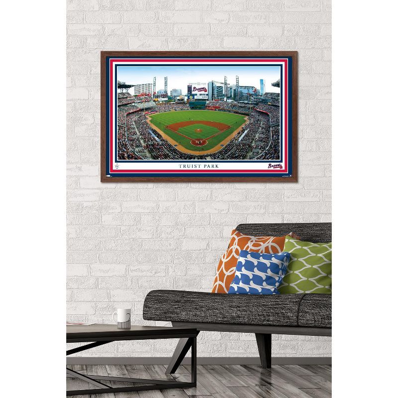 Trends International MLB Atlanta Braves - Truist Park 22 Framed Wall Poster Prints, 2 of 7