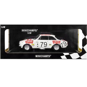 Alfa Romeo 1300 GTA #79 "Levi's" 24 Hours of Spa (1971) Limited Edition to 300 pieces 1/18 Diecast Model Car by Minichamps - 1 of 3