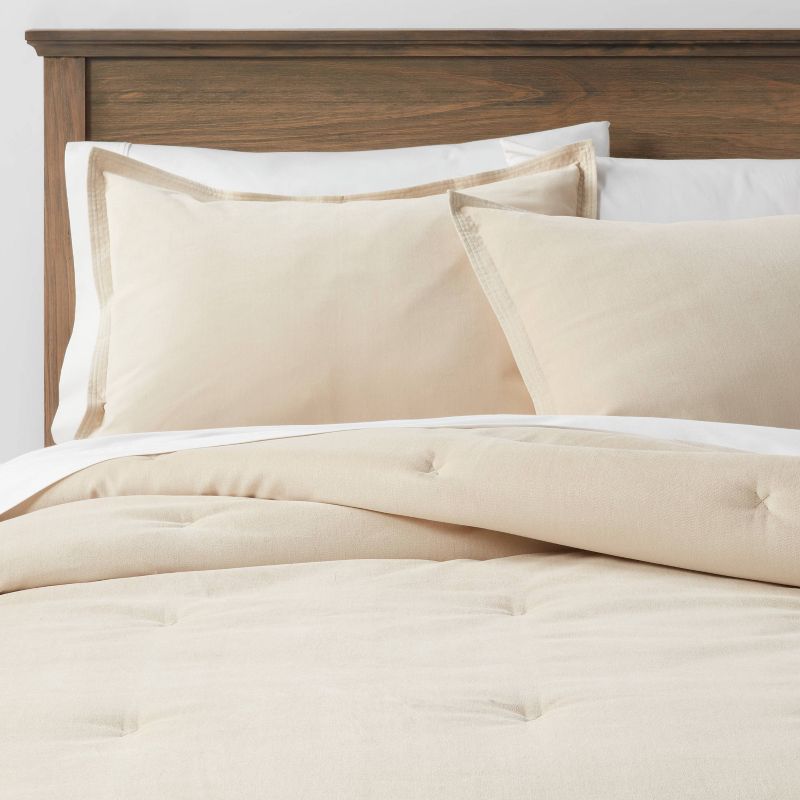 Cotton Velvet Comforter and Sham Set - Threshold™, 1 of 5