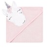Hudson Baby Infant Girl Cotton Rich Hooded Towels, Pink Unicorn, One Size - 4 of 4