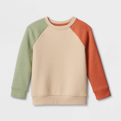 Toddler Boys' Colorblock Fleece Pullover Sweatshirt - Cat & Jack™