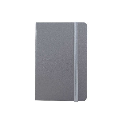 JAM Paper Professional Notebooks 4" x 6" Wide Ruled 70 Sheets Gray/Silver (340528853)