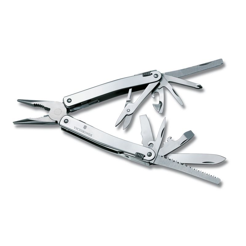 Victorinox Swiss Tool Spirit X 24 Function Silver Multi-Tool with Leather Pouch, 4 of 5