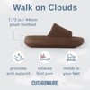 CUSHIONAIRE Feather Slides – Comfortable Cloud Cushion House Slippers for Women, Indoor Outdoor EVA Foam Foot Spa Shower Shoes, Non-Slip Arch Support - 3 of 4