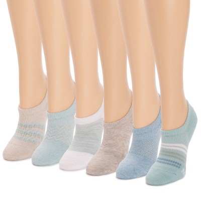 MUK LUKS Womens 6 Pack No Show Socks