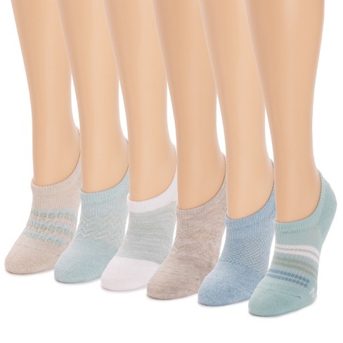 MUK LUKS Womens 6 Pack No Show Socks - image 1 of 4