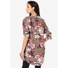 Roaman's Women's Plus Size Floral Big Shirt - 3 of 4