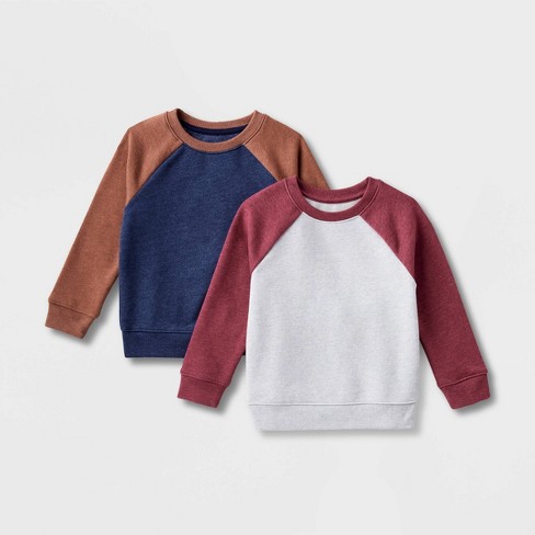 Toddler Boys' Fleece Crew Sweatshirt - Cat & Jack™ : Target