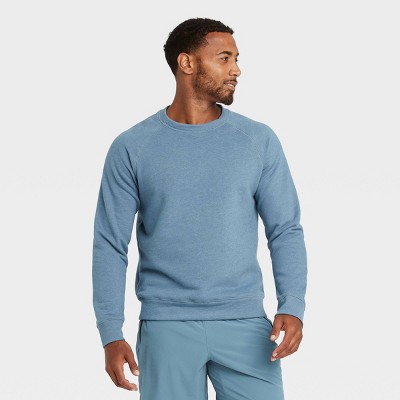 mens fleece crew neck