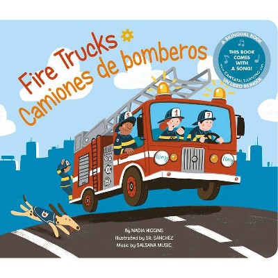 Fire Trucks / Camiones de Bomberos - (Machines! / ¡las Máquinas!) by  Nadia Higgins (Board Book)