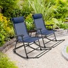Tangkula 2PCS Patio Folding Rocking Chair Outdoor Portable Lounge Rocker - 2 of 4