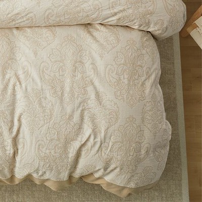 damask pattern cream