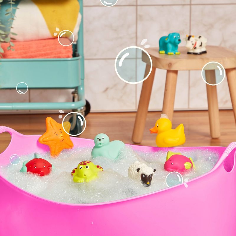 B. Toys Animal Bath Squirts - Squish and Splash Duck, 3 of 10
