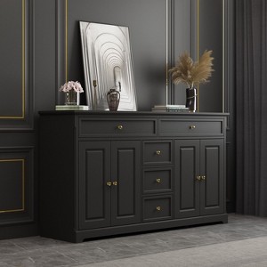 Famapy 5 Drawer Combo Dresser Multifunctional Storage Cabinet Living Room Storage Solutions - 1 of 4