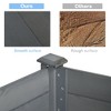 Gulches Elevated Planter Box with Legs, 48" x 22" x 30", Dark Gray for Vegetables and Flowers - 4 of 4