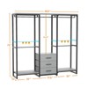 Besiost Clothing Rack with Fabric Drawers, Freestanding Closet Organizer - 4 of 4