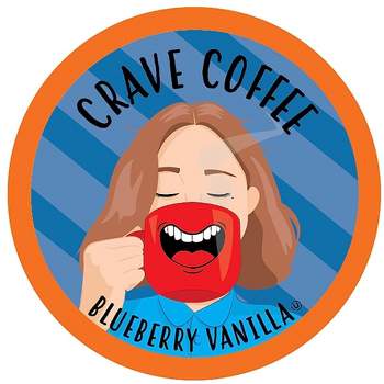 Crave Beverages Blueberry Vanilla Flavored Coffee Pods,for Keurig Kcup,100 Count