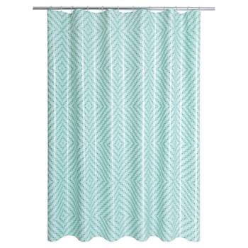 Illusion PEVA Kids' Shower Curtain Liner Green - Allure Home Creations