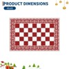 COZONY Machine Washable Boho Faux Wool Low Pile Area Rug - 2 of 4