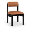Meridian Furniture,Roundhill Vegan Leather Upholstered Dining Chair, Set of 2 - 2 of 4