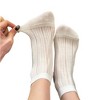 Anna-Kaci 3-Pack Women's Ribbed Cotton Ankle Socks with Embroidered Bear and Moisture-Wicking Comfort - 2 of 4
