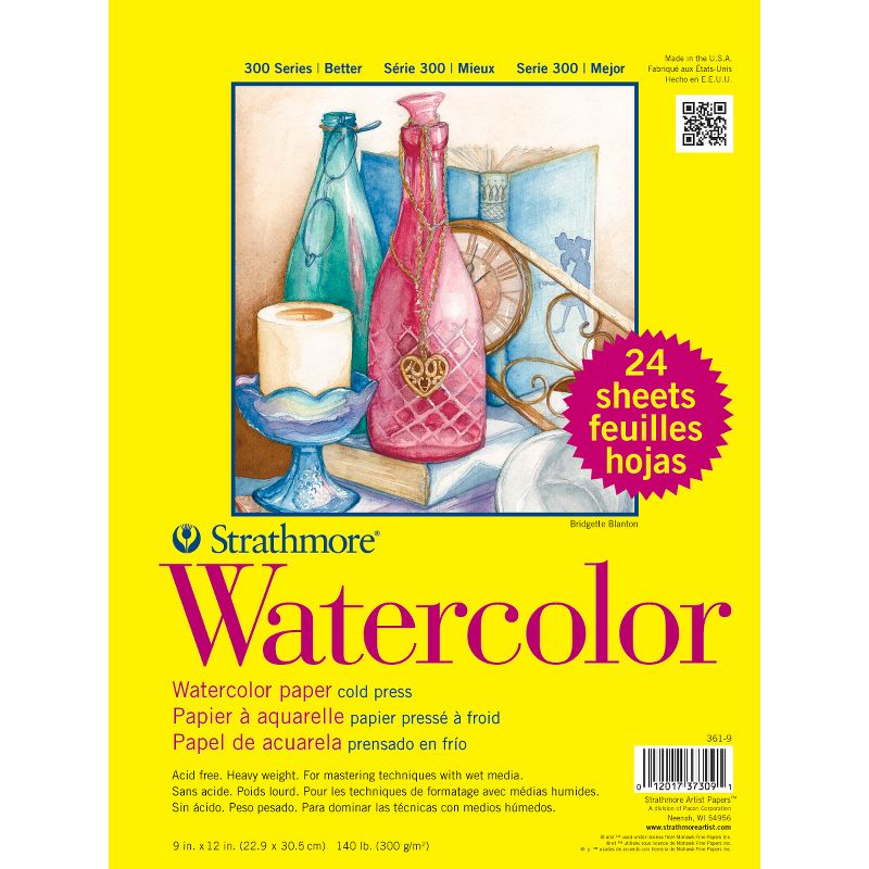 Strathmore Watercolor Class Pack 9"X12"-24 Sheets, 1 of 2