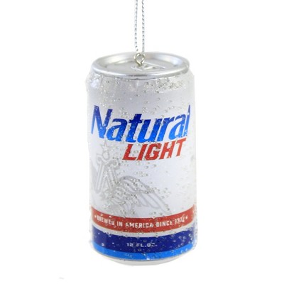 Holiday Ornament 3.25" Natural Light Can Beer Anheuser Brew  -  Tree Ornaments