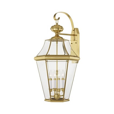 Livex Lighting Georgetown 4 - Light Wall Light in  Polished Brass
