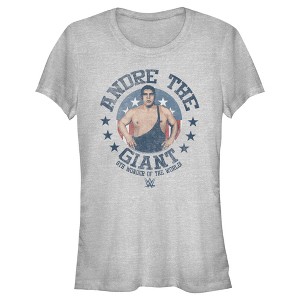 Juniors Womens WWE Andre the Giant 8th Wonder of the World Distressed T-Shirt - 1 of 4