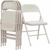 Folding Chairs Set, 350 lb Capacity, Metal Portable Seating for Dining Room, Office, Events, 6 pack/8 pack - 4 of 4