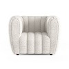 HOMES: Inside + Out Rainmist Glam Boucle Fabric Channel Tufted Accent Armchair - image 4 of 4