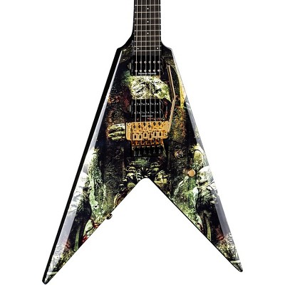 Dean Karl Sanders V with Floyd Electric Guitar Gates of Sethu Graphic