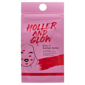Holler and Glow Kiss It Better Babe Glitter Pimple Patches - 12ct