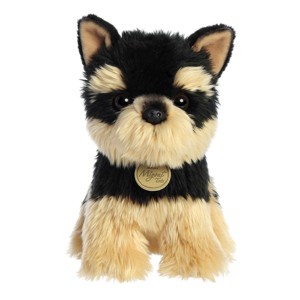 Aurora Small Yorkie Pup Miyoni Tots Adorable Stuffed Animal Brown 9" - 1 of 4