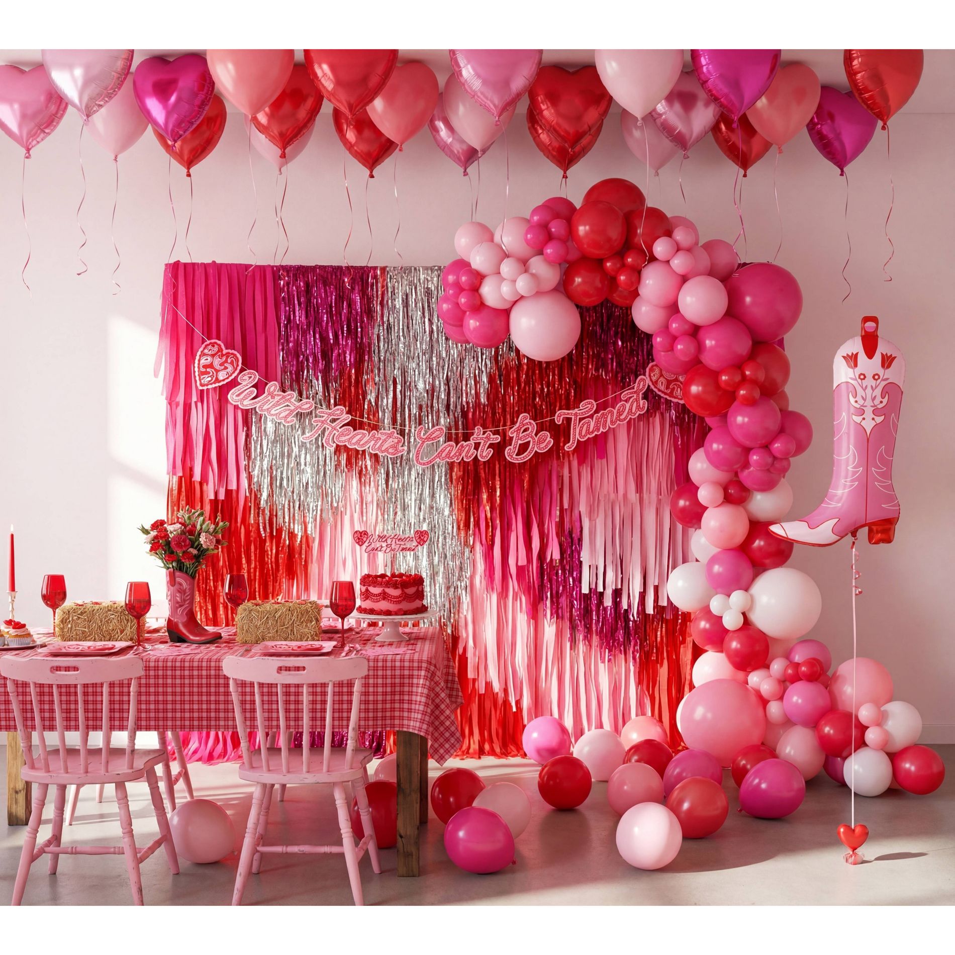 House of Party 83ct Wild Hearts Valentine Decor Kit