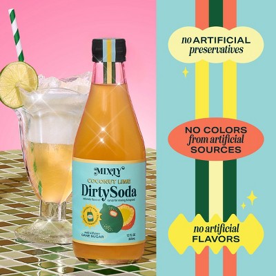 Mixly Coconut Lime Dirty Soda Syrup - 12 fl oz