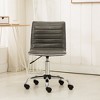 NicBex Adjustable Office Chair with Wheels,Modern Armless Computer Chair,Swivel Faux Leather Desk Chair for Adult,Student - 2 of 4