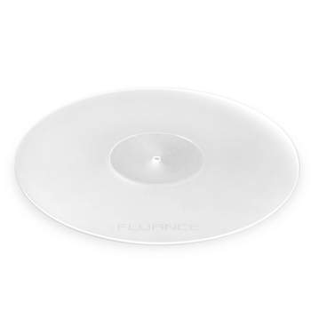 Fluance Acrylic Turntable Platter Mat, Reduces Vibrations, Improves Sound Clarity, Antistatic, for 12" Record Players - Frosted