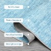 Modern Abstract Washable Rug - Thin Foldable Non-Slip TPR Backing Soft Low Pile Non-Shedding Carpet for Living Room Bedroom Minimalist Floor Mat - 4 of 4