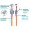 Monoprice Cat6A Ethernet Patch Cable - 5 Feet - Orange (10 Pack) Snagless RJ45 550Mhz UTP Pure Bare Copper Wire 10G 30AWG - SlimRun Series - 3 of 4