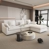 WJShome Cloud Couch Modular Sectional Sofa,119.29" L Shaped Couch,Convertible Wide Seater,3 Seater With 1 Ottoman,Covers Washable&Replaceable - 2 of 4