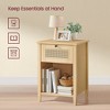 VASAGLE Boho Nightstand, Bedside Table with Drawer - 3 of 4