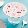 Big Dot of Happiness 25 Ct Drinks with the Girls Coasters, 4-Inch Disposable Round Paper Coasters, Bows, Hearts, Cherries, Galentine’s Day or Birthday - 3 of 4