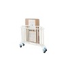 L.A. Baby Holiday Mini/Portable Folding Metal Crib - White - 2 of 4